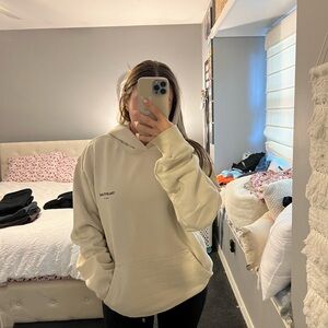 TALENTLESS Cream Relaxed Fit Sweatshirt